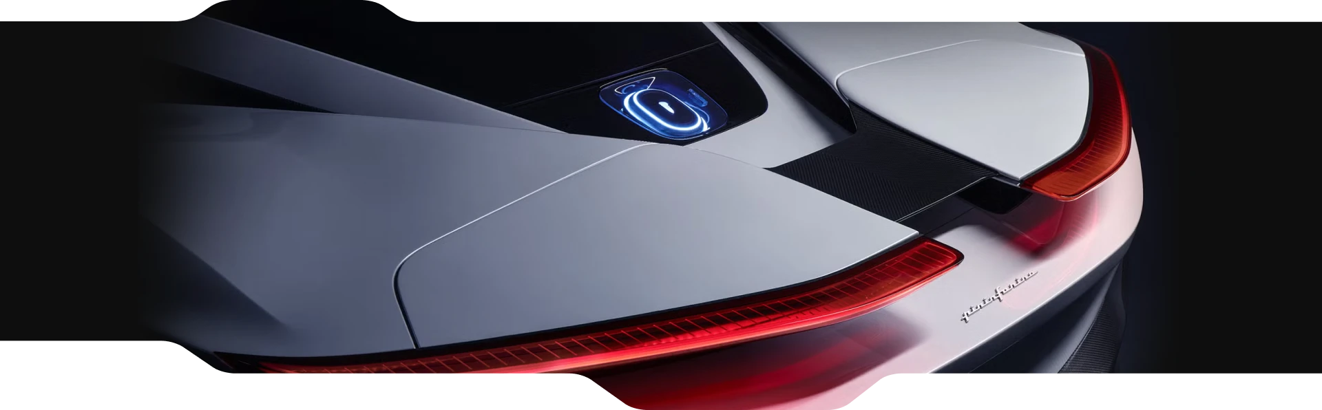 Detalhe traseiro de um carro assinado pela Pininfarina